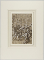 A 086c
<br/>
Kindermoord te Bethlehem
<br/>
<em>Raffaello Sanzio (1483-1520) - atelier van</em>